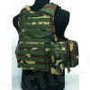 Molle Combat Strike Plate Carrier CIRAS Vest Camo Woodland