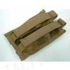 Molle Double Pistol Magazine Pouch Coyote Brown