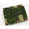 Airsoft Molle Triple Magazine Pouch Camo Woodland