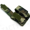 Airsoft Molle Double Magazine Pouch Camo Woodland