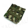 Airsoft Molle Double Magazine Pouch Camo Woodland