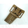 CQC Tactical Colt 1911 M1911 RH Pistol Paddle & Belt Holster Tan