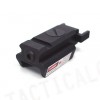 Tactical Pistol Under Rail Flashlight Mount with Red Dot Laser