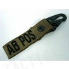 AB POS Blood Type Identification Strap Tan