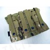 Flyye 500D Molle Triple M4/M16 Magazine Pouch Multicam