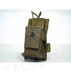 Flyye 1000D Molle Short Radio/Walkie Talkie Pouch Coyote Brown