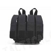 Flyye 1000D Molle Double M4 + Quad Pistol Mag Pouch Black