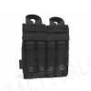 Flyye 1000D Molle Double M4 + Quad Pistol Mag Pouch Black