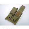 Flyye 1000D Molle Double 9mm Pistol Magazine Pouch Khaki