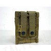 Flyye 1000D Molle Double 9mm Pistol Magazine Pouch Khaki