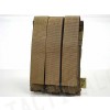 Flyye 1000D Molle Triple MP5 Magazine Pouch Coyote Brown