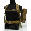 Flyye 1000D Molle AIII 3 Day Backpack w/Extra Pack Coyote Brown