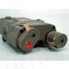 PRO&T AN/PEQ-15 Red Dot Laser & LED Flashlight Tan