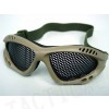 Airsoft Paintball No Fog Metal Mesh Goggle Glasses Tan