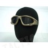 Airsoft Paintball No Fog Metal Mesh Goggle Glasses Tan