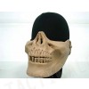 Airsoft Skull Skeleton Half Face Protector Mask Tan