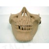 Airsoft Skull Skeleton Half Face Protector Mask Tan