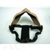 Airsoft Skull Skeleton Half Face Protector Mask Tan