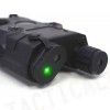 PRO&T AN/PEQ-15 Green Dot Laser & LED Flashlight Black