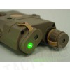 PRO&T AN/PEQ-15 Green Dot Laser & LED Flashlight Tan