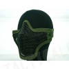 Deluxe Stalker Type Half Face Metal Mesh Protector Mask OD