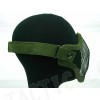 Deluxe Stalker Type Half Face Metal Mesh Protector Mask OD