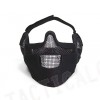 Stalker Type Half Face Metal Mesh Raider Mask Ver. 2 Black