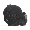 Stalker Type Half Face Metal Mesh Raider Mask Ver. 2 Black