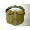 Pro-Goggle Full Face Mask with Fan Ventilation Tan