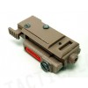 Tactical Pistol Under Rail Flashlight Mount Pulse Red Laser Tan