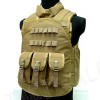 Airsoft Paintball Tactical Combat Assault Vest Coyote Brown