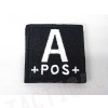 A POS Blood Type Identification Velcro Patch Black