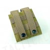 Molle Double Pistol Magazine Pouch Ver.2 Coyote Brown