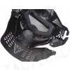 Full Face Airsoft Goggle Mesh Mask w/Neck Protect BK