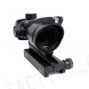 ACOG Type 4x32 Optical Fiber Red Cross Sight Scope Black