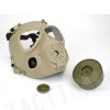 Full Face Dummy Gas Mask with Fan Ventilation Tan