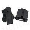 IMI Style Colt 1911 RH Pistol & Magazine Paddle Holster Black