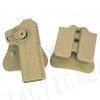 IMI Style Colt 1911 RH Pistol & Magazine Paddle Holster Tan