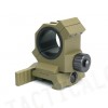 25mm/30mm Scope Red Dot Sight QD Lever Mount Tan