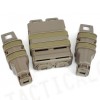 Molle FastMag Magazine Clip Set for M4/Pistol/MP5 Tan