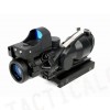 ACOG Type 4x32 Dummy Fiber Cross Sight Scope w/OP Red Dot Sight