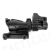 ACOG Type 4x32 Dummy Fiber Cross Sight Scope w/OP Red Dot Sight