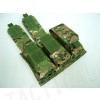 Airsoft Molle Triple Magazine Pouch Digital Camo Woodland