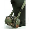 Molle Utility Shoulder Waist Pouch Bag German Camo Woodland