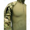 Tactical Combat Shirt Multi Camo w/ Elbow Pad