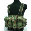 AK Magazine Chest Rig Carry Vest Digital Camo Woodland