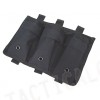 Airsoft Molle Triple Magazine Open Top Pouch Black