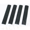 APS KAC Rubber RIS RAS Rail Cover Panel 4pcs Set Black