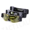 USMC Airsoft X800 Tactical Goggle Glasses GX1000 Black Type With Three Colors Lens