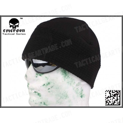 G Emerson Fleece Watch Cap with Velcro Attatchement ( BK )